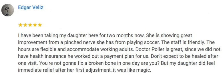 Chiropractic Bergenfield NJ Testimonial